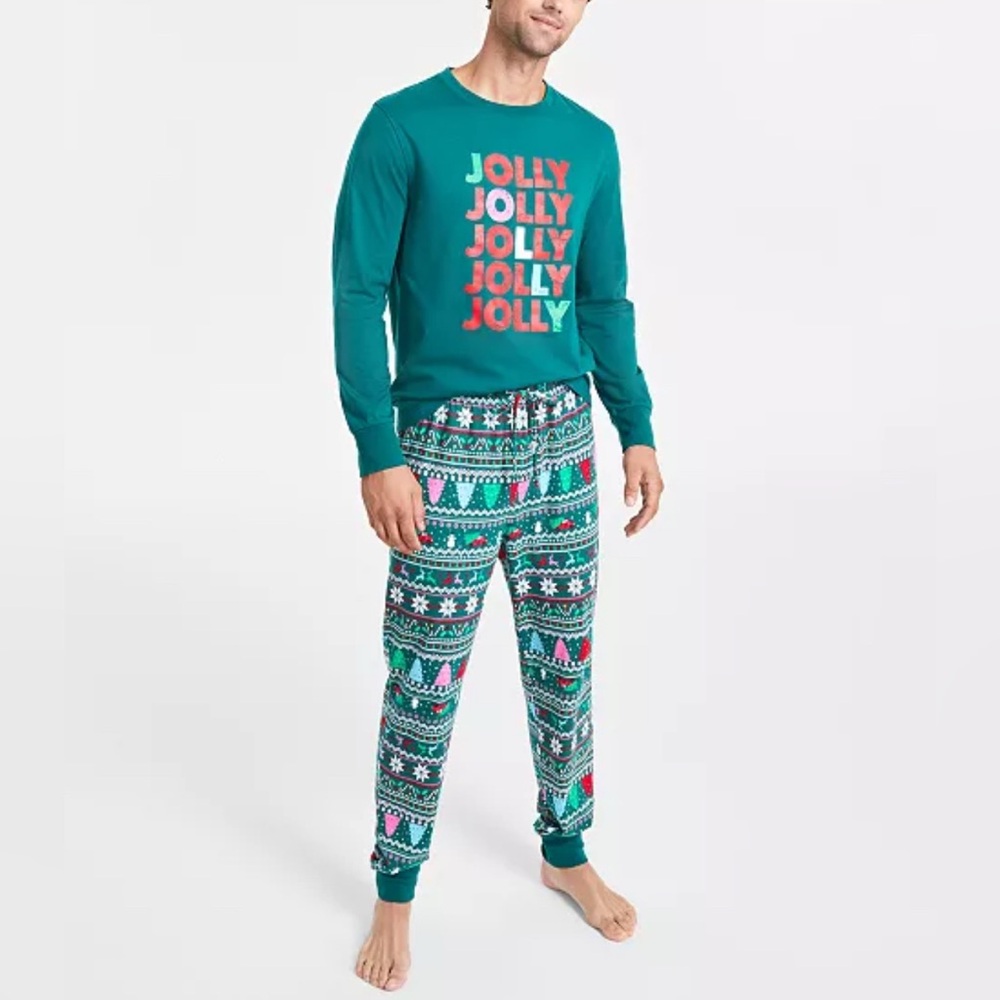 Family Pajamas Matching Men's Mix It Jolly Fair Pajamas Set
